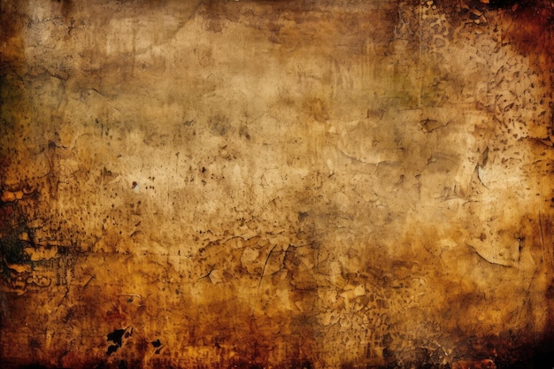 An antique grungy background with a black border Generative AI