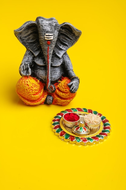 Antique lord ganesha sculpture or statue for ganesha festival