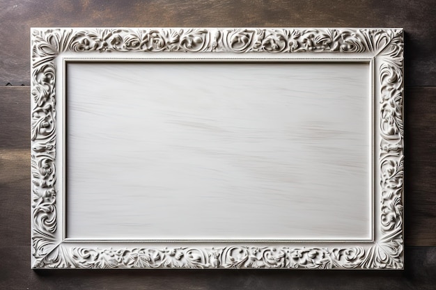 Antique Photo Frame On Classic Board A Home Interior That Decorates Your Lifestyle With Empty Copy