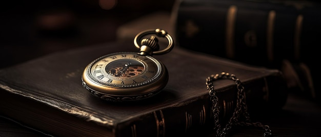 Antique pocket watch Generative AI