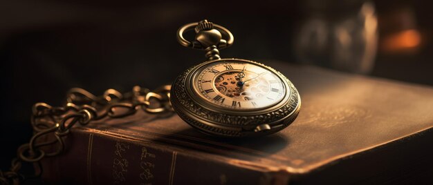 Antique pocket watch Generative AI