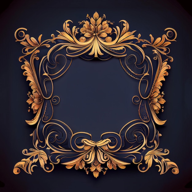 Antique Retro Royal Luxury Decorative Ornamental Frame