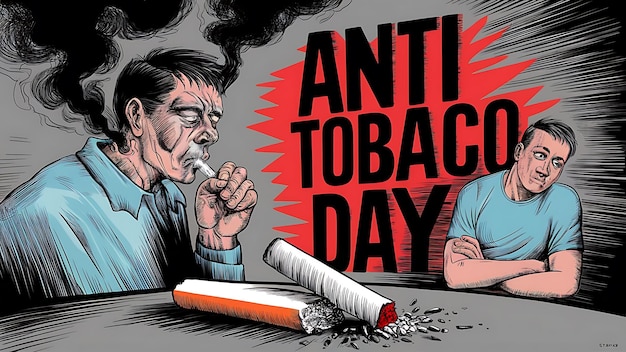 AntiTobacco Day Motivational Quotes Illustrationtypography