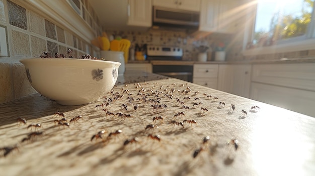 Ants on Kitchen Counter