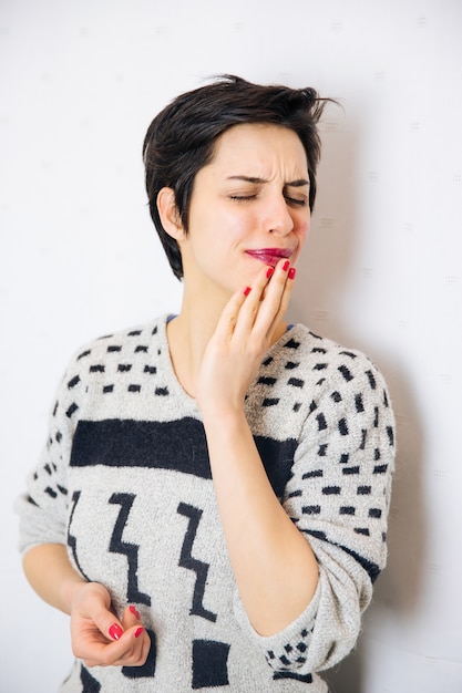 Anxious and depressed woman