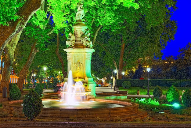 Apollo Fountain (Fuente de Apolo) stand on the  Alley Prado (Paseo del Prado) in Madrid, Spain.