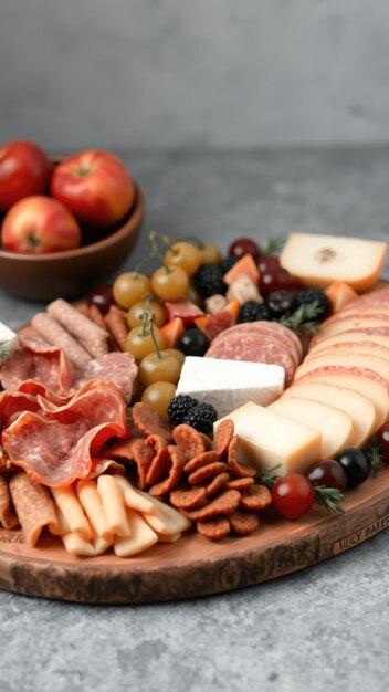 Photo appetizer charcuterie board