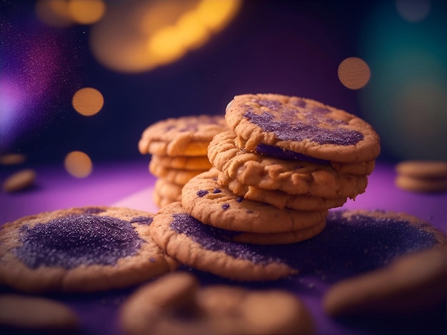 Appetizing Digestive Biscuits food art ai generative