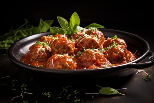 Appetizing Dish of Meatballs