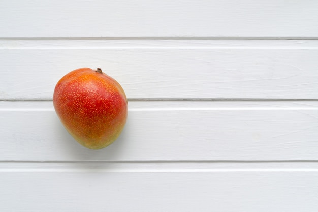 Appetizing ripe juicy Brazilian mango fruit from the tropics.