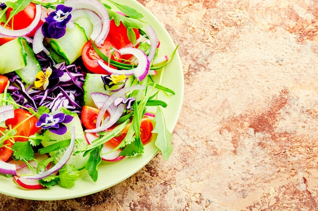 Appetizing spring salad.