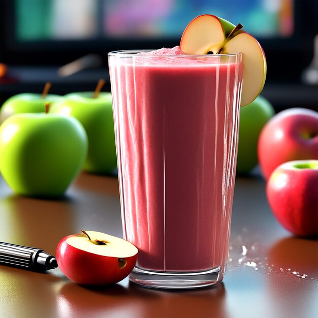 Apple Bliss in a Glass A Sip of Ultra HD Refreshment