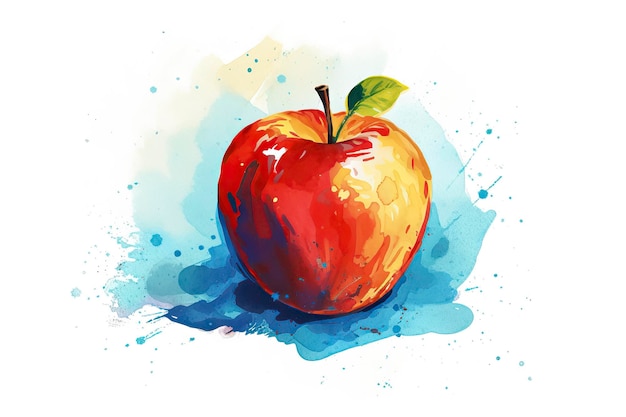 Apple Illustration Sessonial Fruit ALl sesson fruit Generative AI