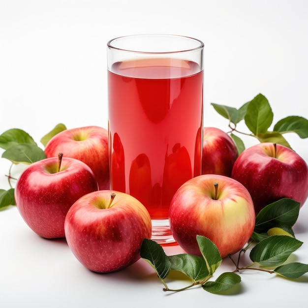 Apple juice with apples