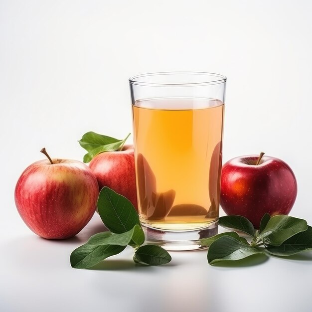 Apple juice with apples