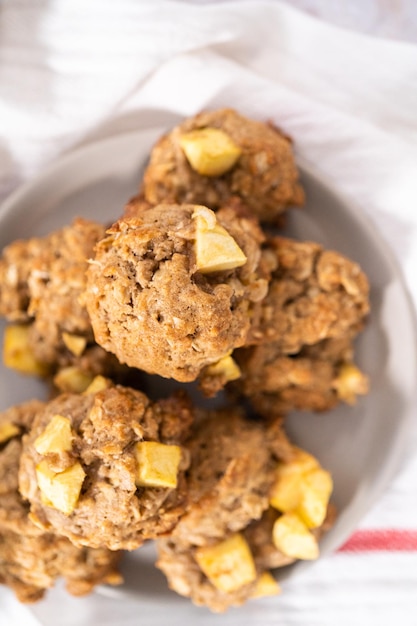 Apple oatmeal cookies