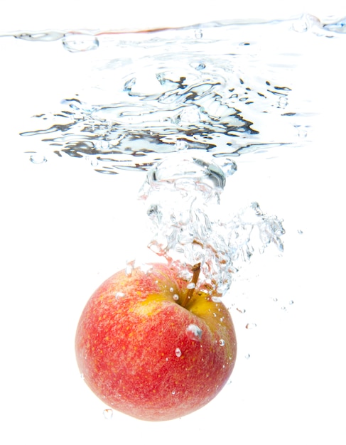 Apple in water