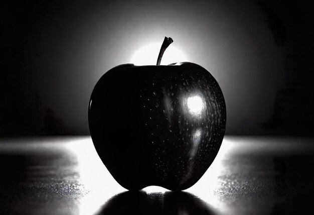 apples on a dark background