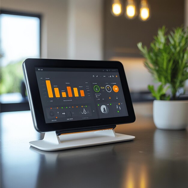 Photo an appliance dashboard displaying realtime status of various smart devices