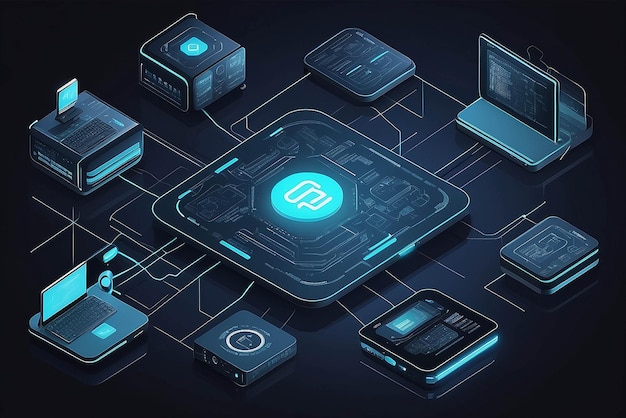 Application programming interface concept illustration