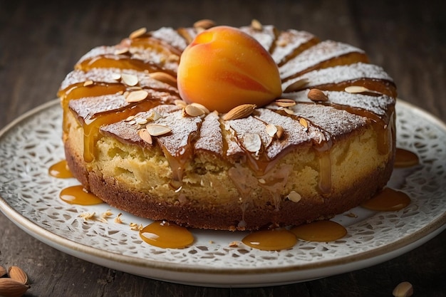 Apricot almond cake