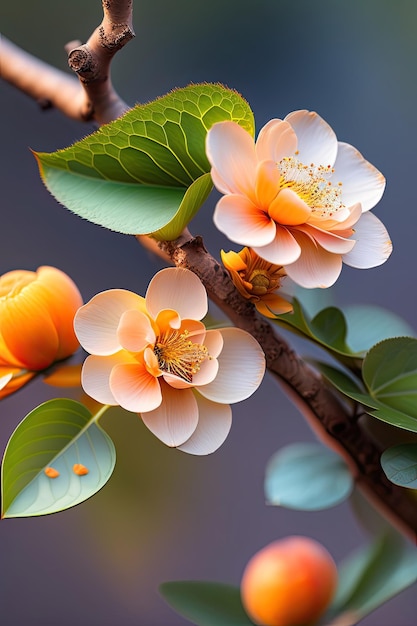 Apricot flowers