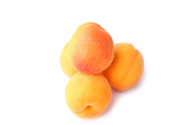 Apricot isolated on white background