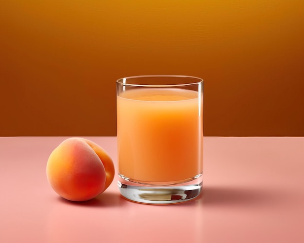 Apricot Juice with studio background