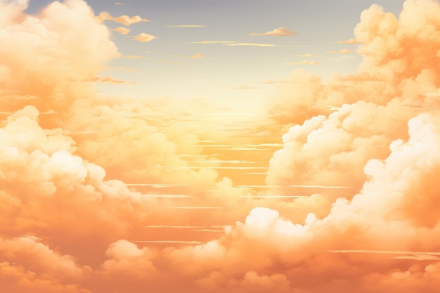 Apricot sky with white cloud background ar 32 v 52 Job ID 4e3378ba89554c5e872fa9e29912bd8a