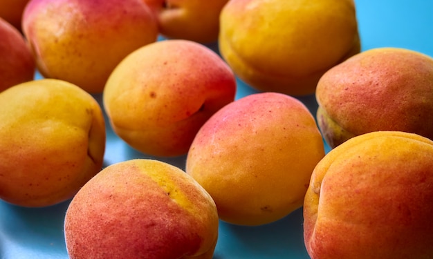 Apricots on a background.