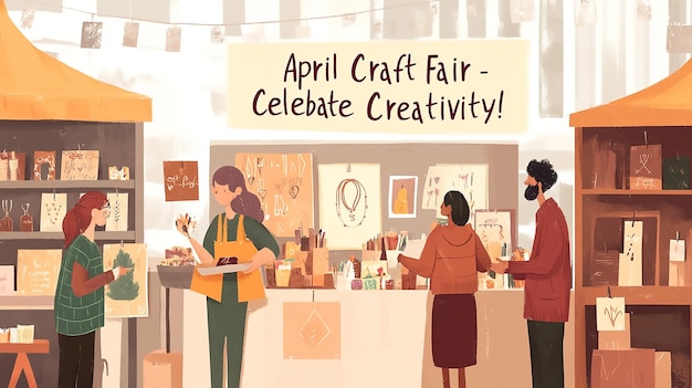 Photo april craft fair creativity celebration