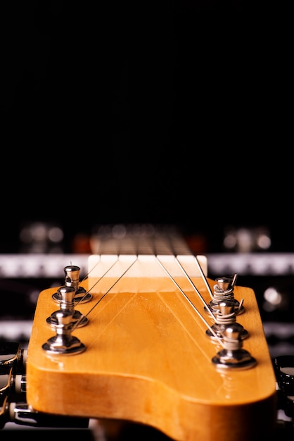 Aps and neck of an electric guitar