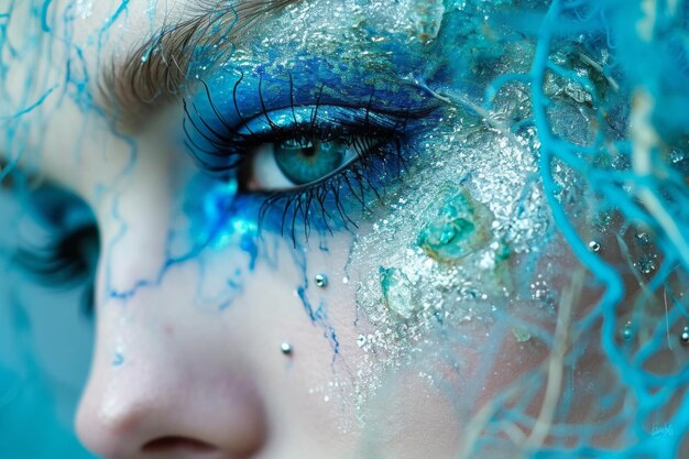 Photo aqua makeup