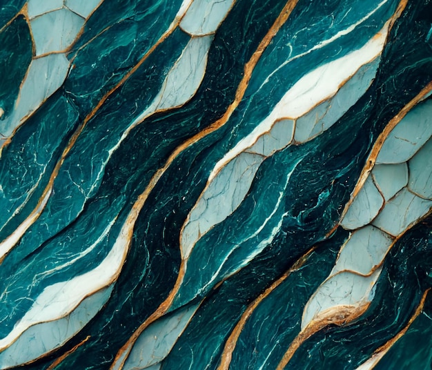 Aqua Marble Textured Background