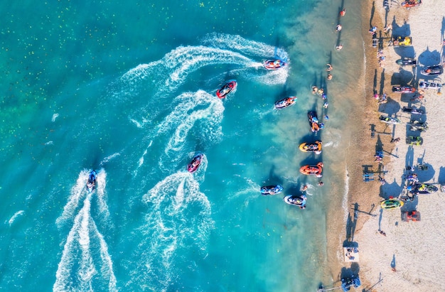 Aquabike championship on Jarun lake Zagreb Croatia