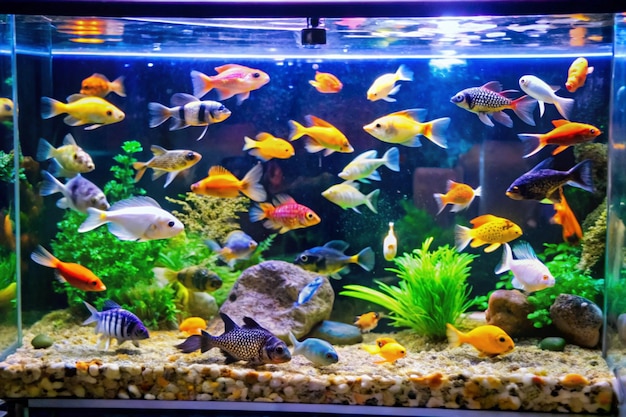 Aquarium fish in freshwater tanks need proper fish care and aquarium maintenance