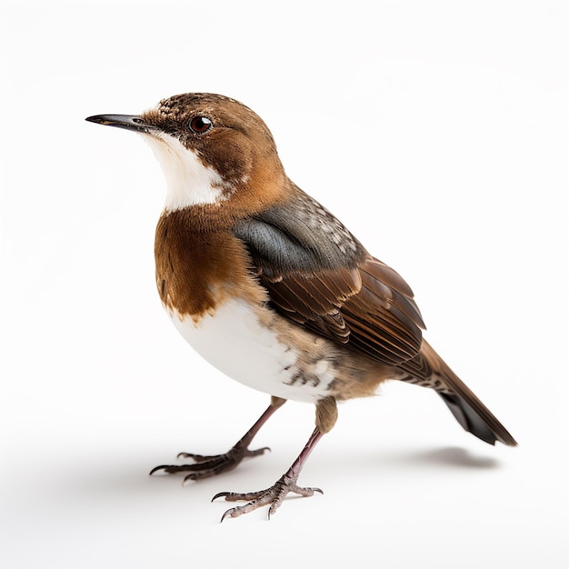 Aquatic Symphony Dipper on a White Background