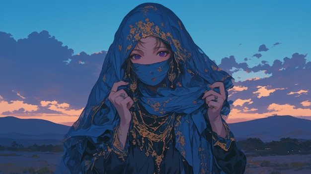 arab woman in the desert