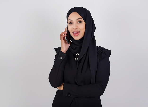 Arab woman saudi muslim young girl abaya stylish fashion beauty advertising positions ad