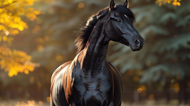 Arabian Elegance Stunning 8K Image of a Horse in Bavaria Germany