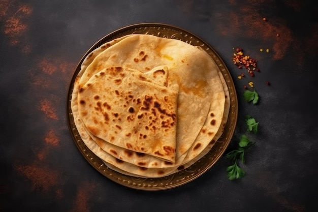 Arabic bread Flat pita bread Generative AI