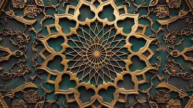 Arabic pattern on the wall Islamic pattern