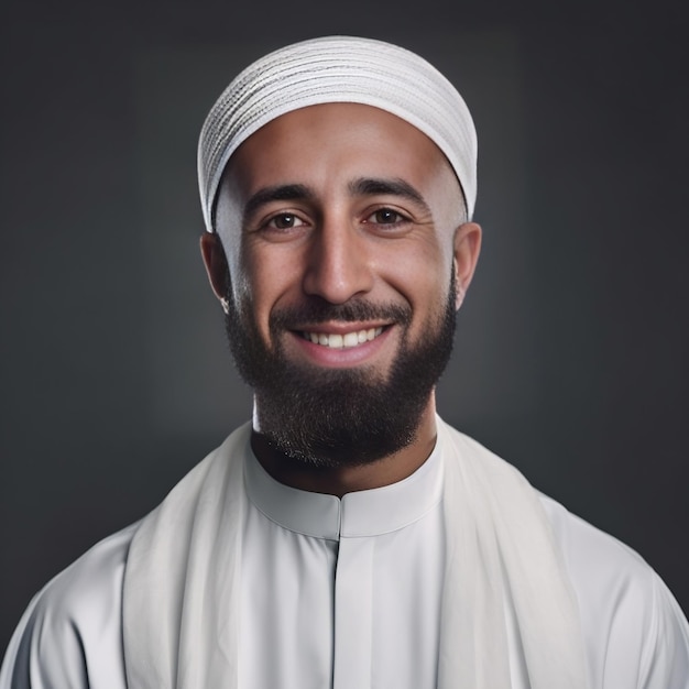 Arabic young man in traditional clothes Image generated by AI