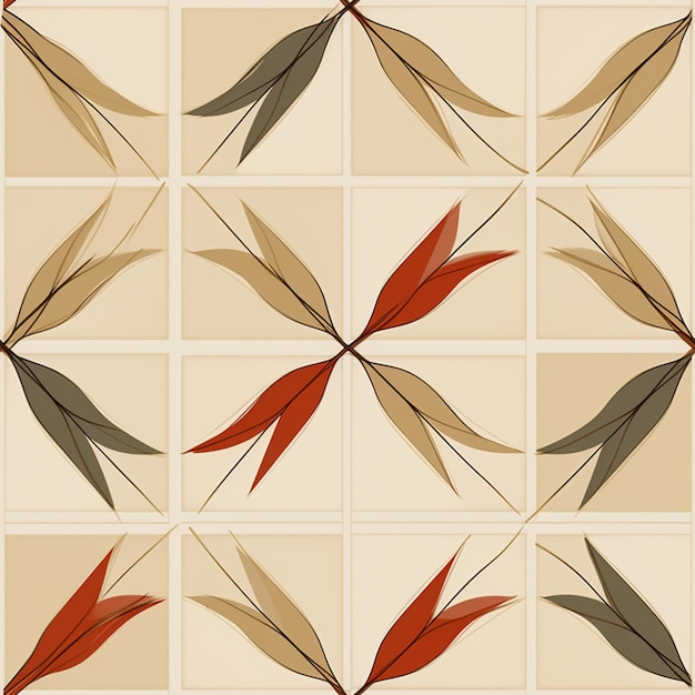 arafed image of a pattern of different colored feathers generative ai