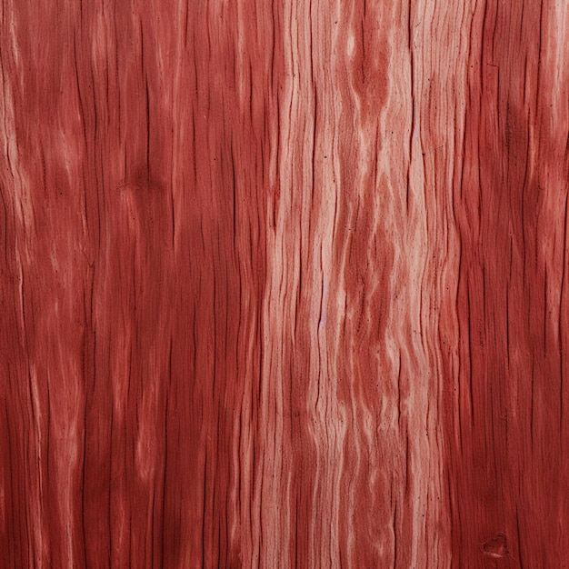 Photo arafed wood texture with a red stain and a white stripe generative ai