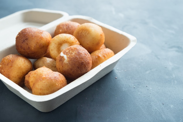 Arancini, traditional Italian rice and cheese balls