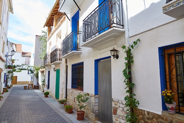 Aras de los Olmos village street  in Valencia