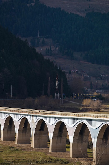 Arch bridge in the Romanian Carpathians