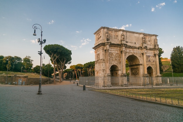 Arch of constantine  a dusk view of south side of constantines arch