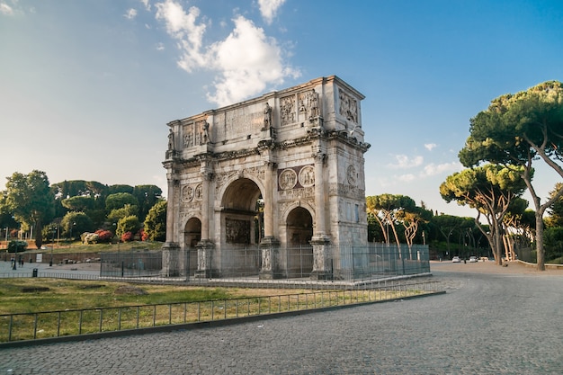 Arch of constantine  a dusk view of south side of constantines arch